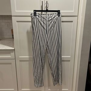 Avenue Montaigne striped wide leg pants